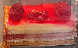 Entremet passion framboise